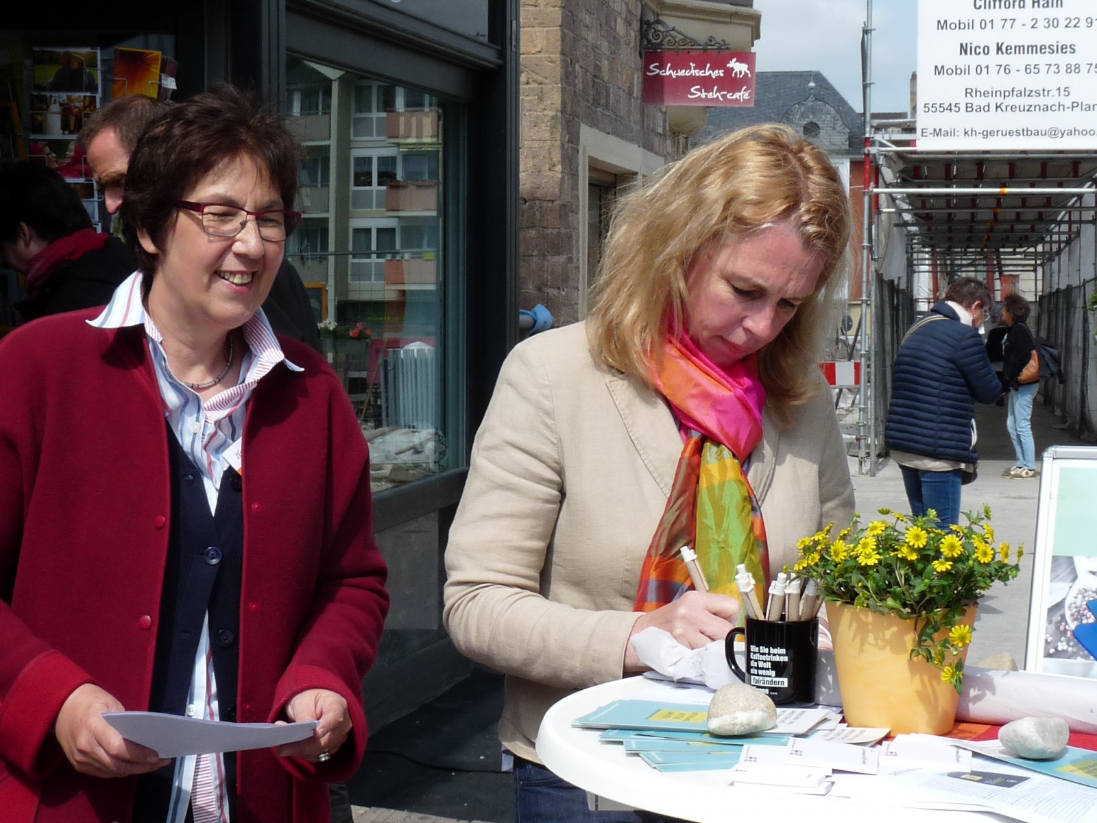 Auch die Oberbürgermeisterin von Bad Kreuznach, Dr. Heike Kaster-Meurer, unterstützte unsere Forderungen mit einer Unterschrift!